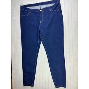 Rue 21 Size 22 Womens Jeans High Rise Ankle Stretch Dark Wash
